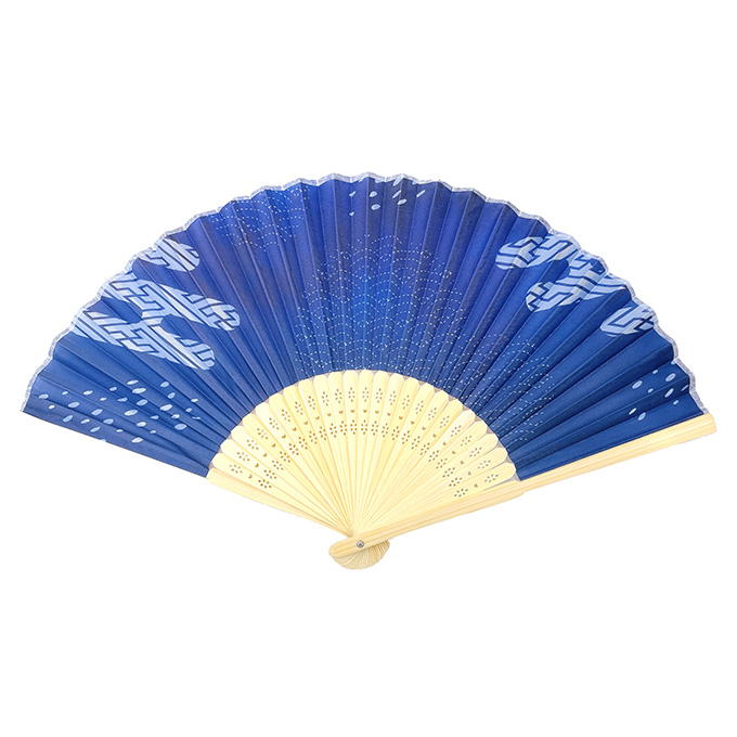 扇子23cm 藍染風 314348