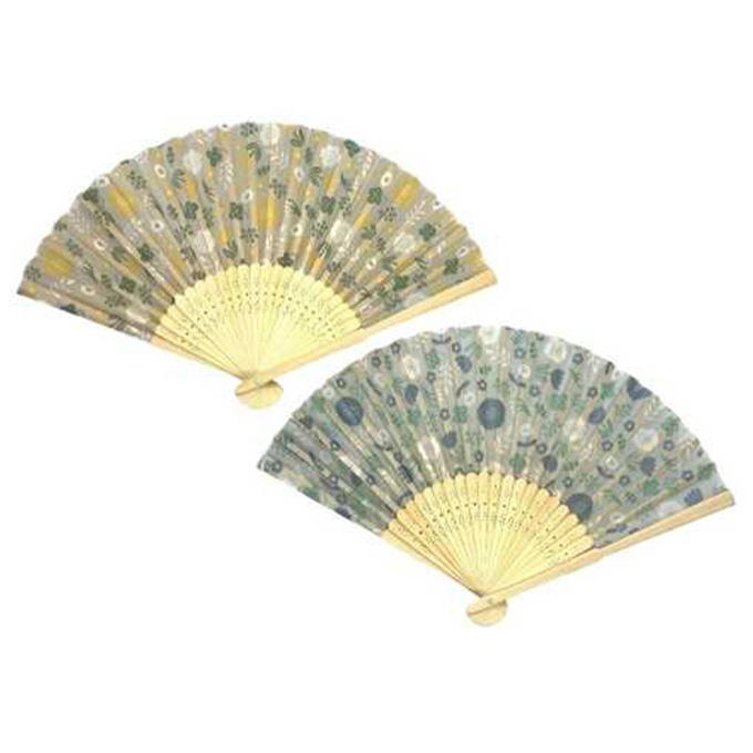 【在庫限り】扇子21cm 北欧小花 314364