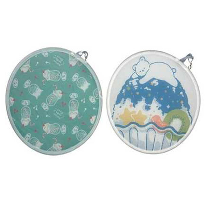 チェーン付き折りたたみうちわ25cm アニマル 314373