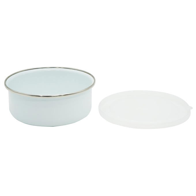 ホーローフタ付容器 12cm 314605