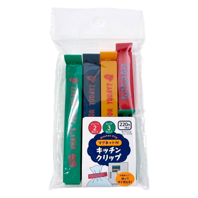 マグネット付キッチンクリップ L3P&S2P パンダ 314899