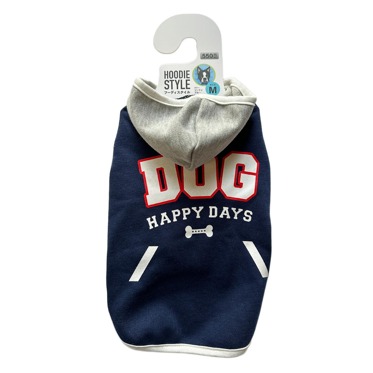 犬服フーディースタイルMツートンブルー 315307