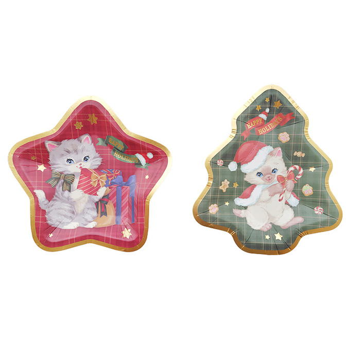 ダイカットプレート ミニ 6P ヴィンテージキャット 315819