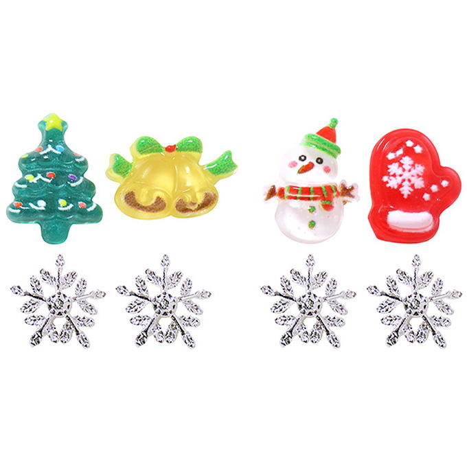 ネイルパーツゆるかわクリスマス4個 315875