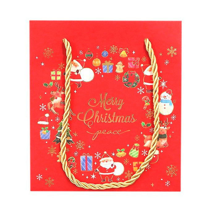 手提げバッグ キラキラクリスマス 17×15×9cm 315952
