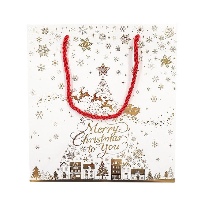 手提げバッグ クリスマス 28×26×14cm 315954