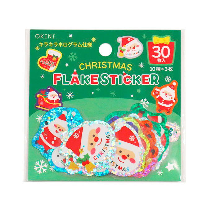 フレークシール 30P カラフルクリスマス 315960