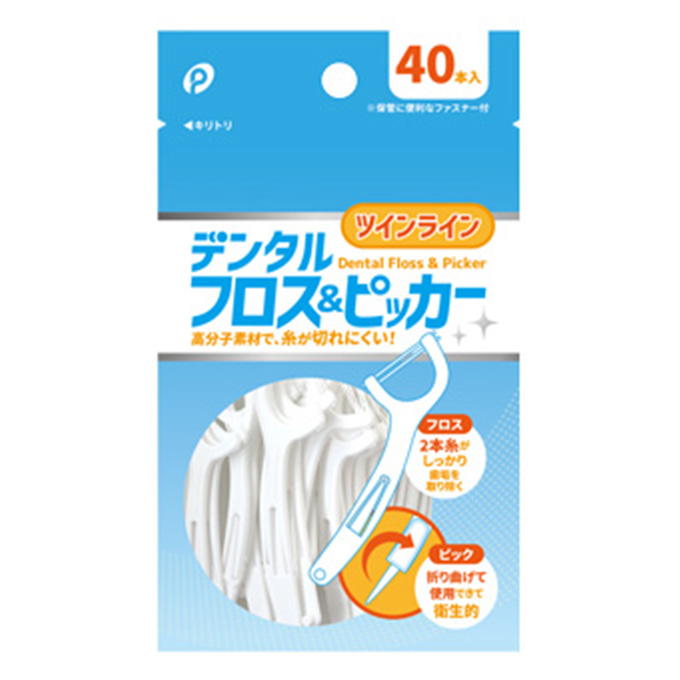 デンタルフロス&ピッカー ツインライン 40本入 317847