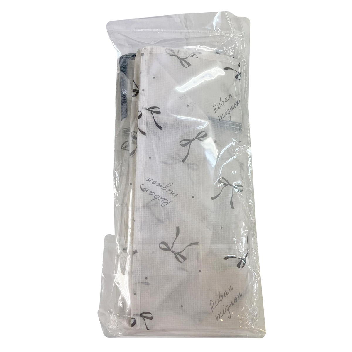 シアー収納バッグL リボン 318068