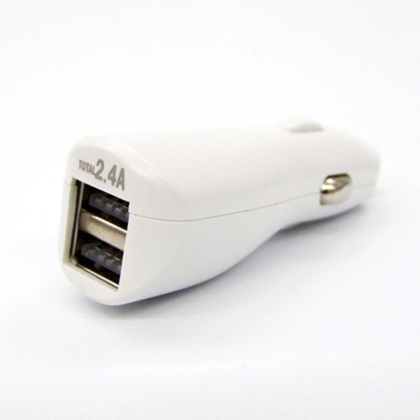 カーチャージャー スマホ充電器 車載充電器 シガーソケット USBシガープラグ 2ポート 2.4A 320117