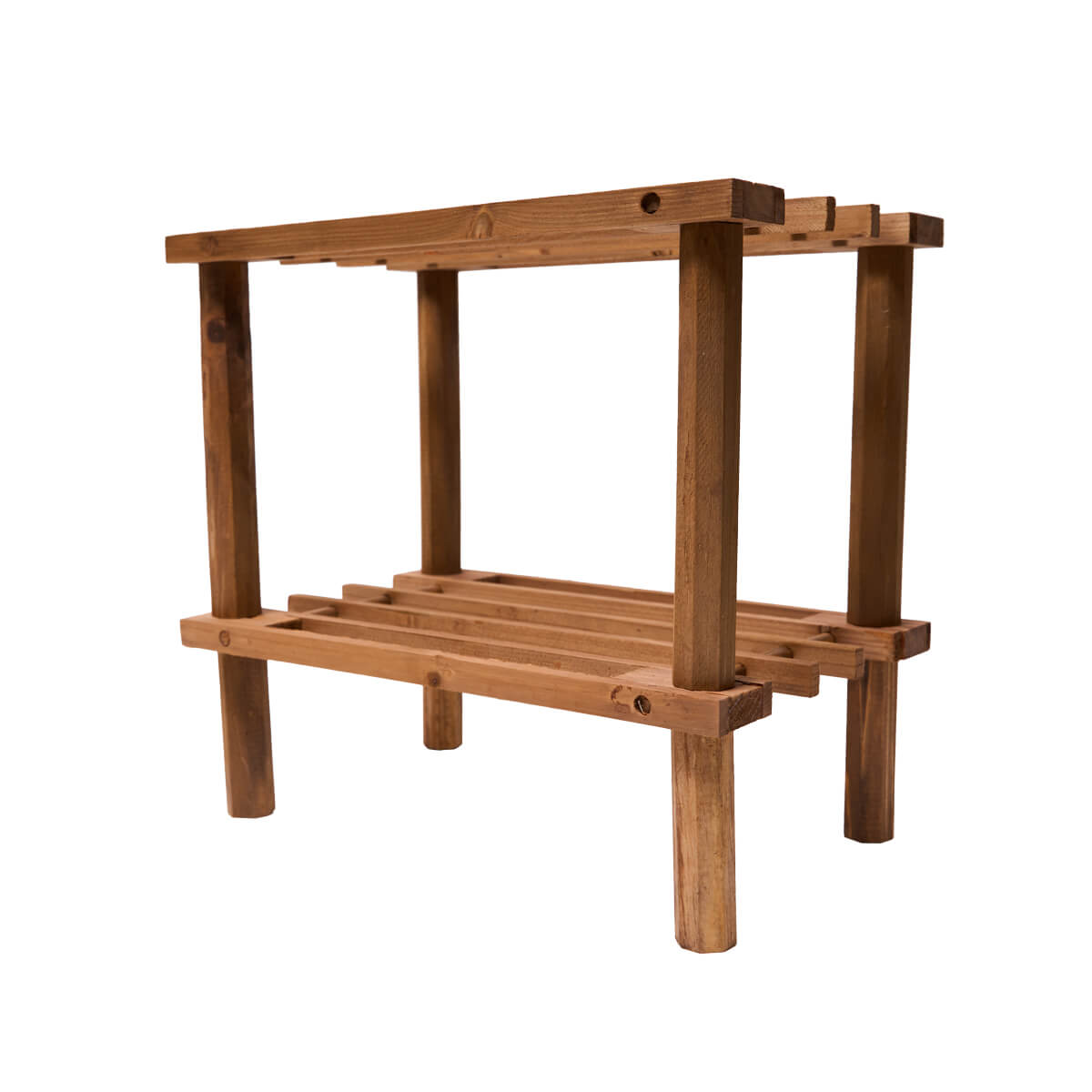 ラック 棚 木製 2段 diy 収納棚 おしゃれ 北欧 マルチフリーラック ハーフサイズ 31.5×19.5×29.5cm ブラウン 320317