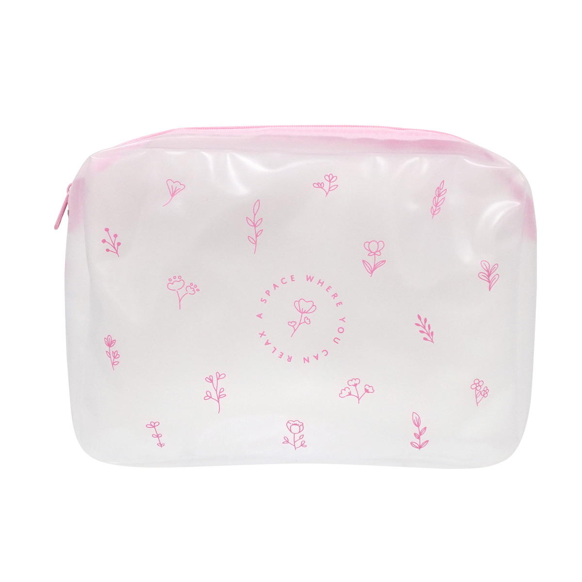 クリアポーチL フラワー&シナエナガ&コス 321525