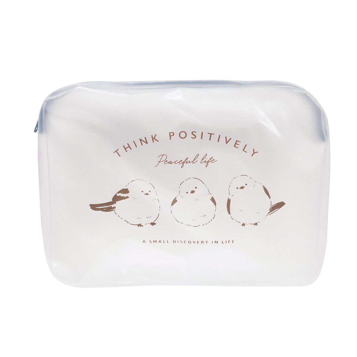 クリアポーチL フラワー&シナエナガ&コス 321525