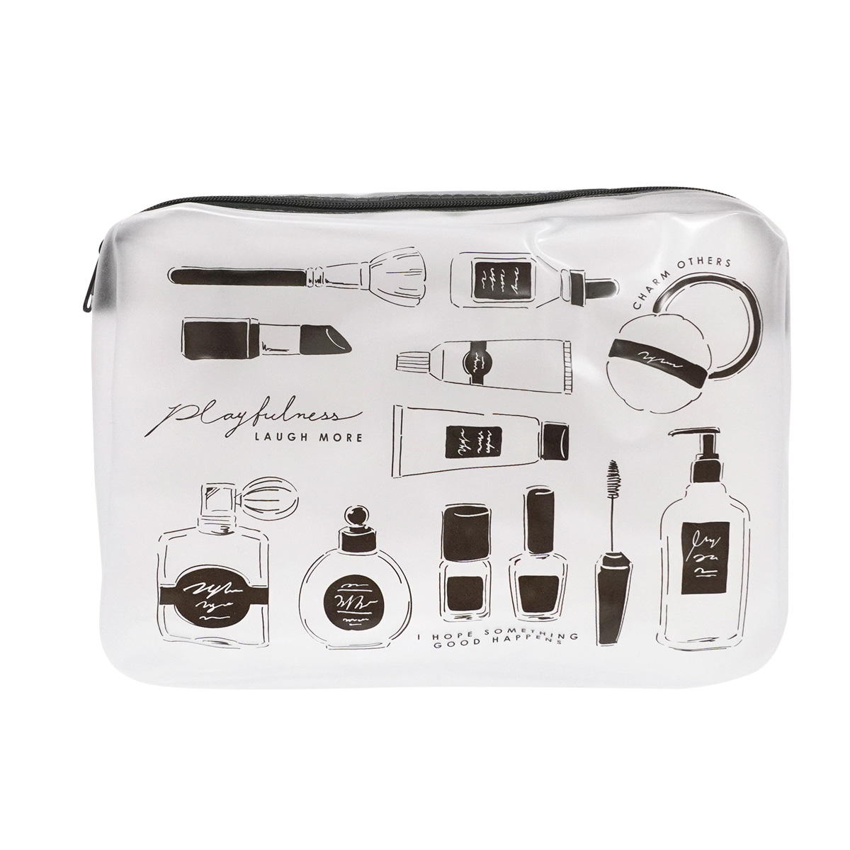 クリアポーチL フラワー&シナエナガ&コス 321525