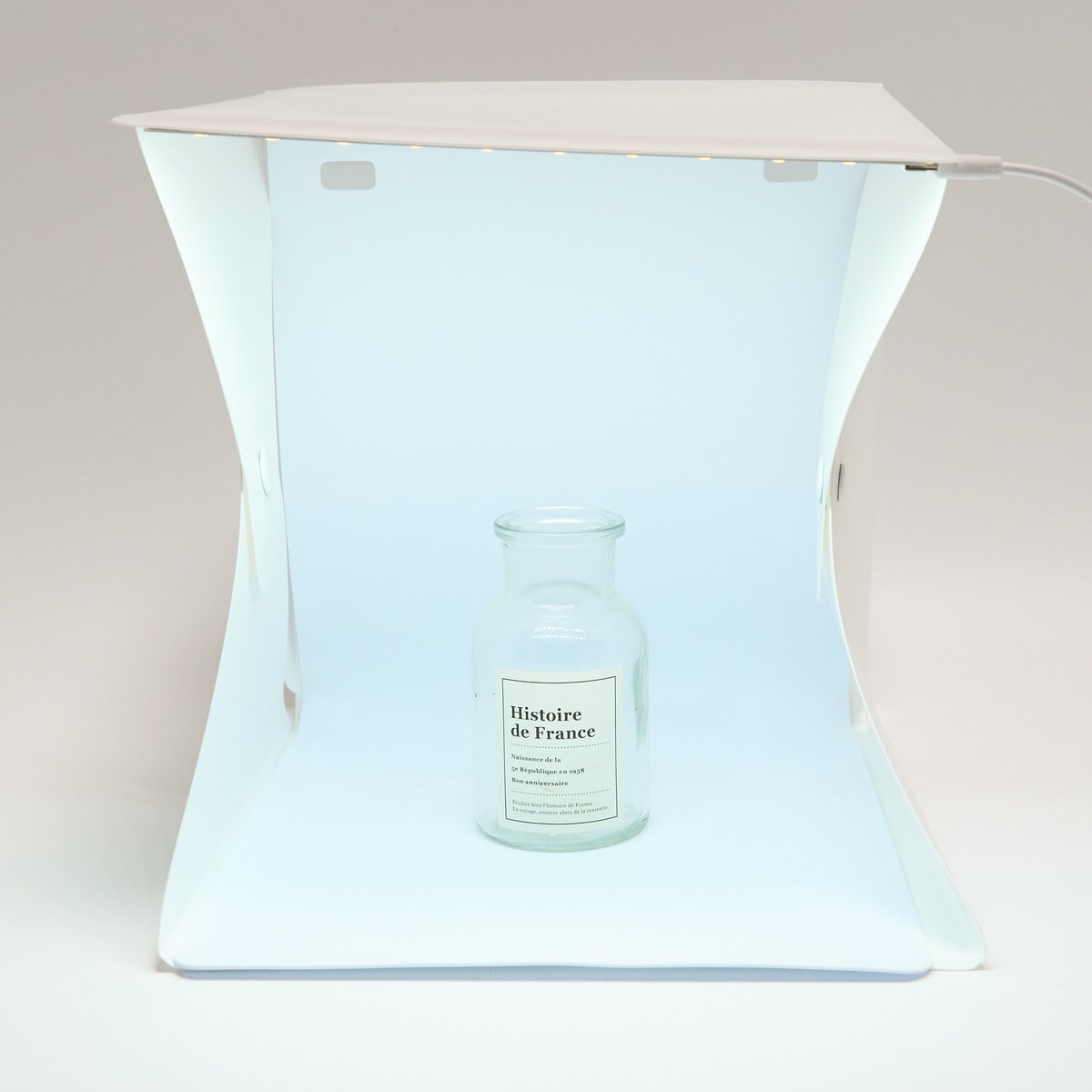 撮影ボックス 撮影キット 22cm LEDライト付 ミニスタジオ 商品撮影キット 321540