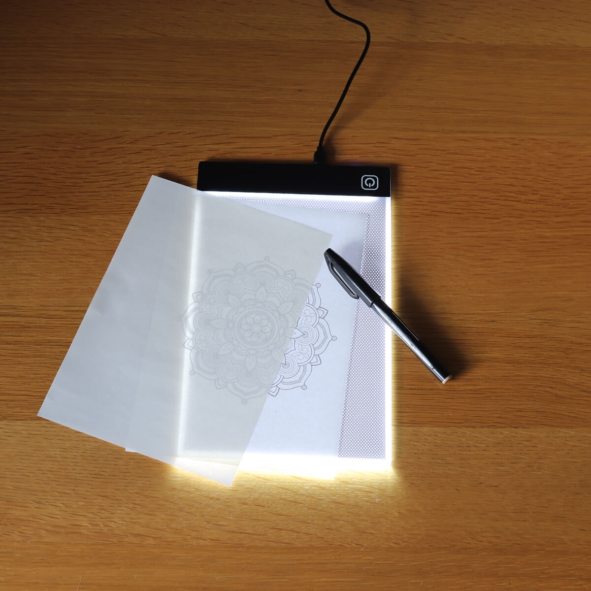 トレース台 ライティングトレースボード トレーサー ライトボード 14.8x21cm 321610