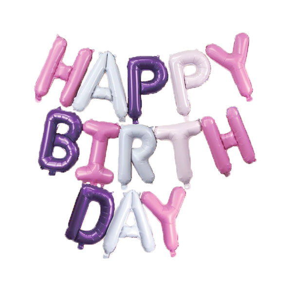 バルーン 風船 アルミバルーンセット(HAPPY BIRTHDAY) パステル 誕生日 壁飾り 321994