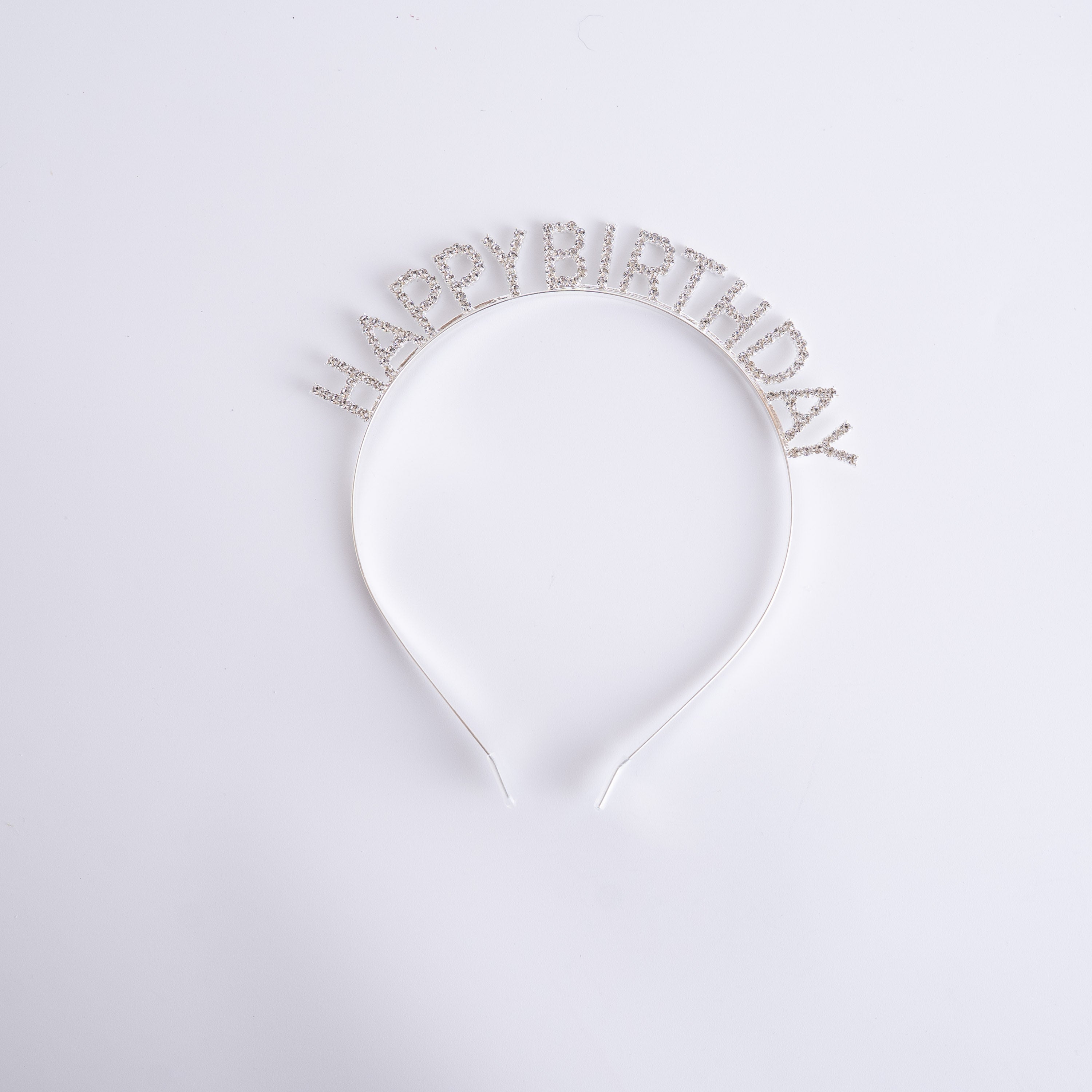 バースデーカチューシャ ラインストーン シルバー 321996