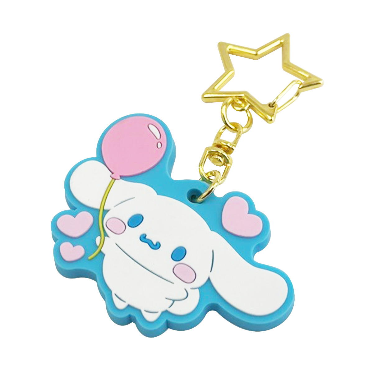 sanrio シナモン ラバーキーホルダーむきゅむきゅ 322103