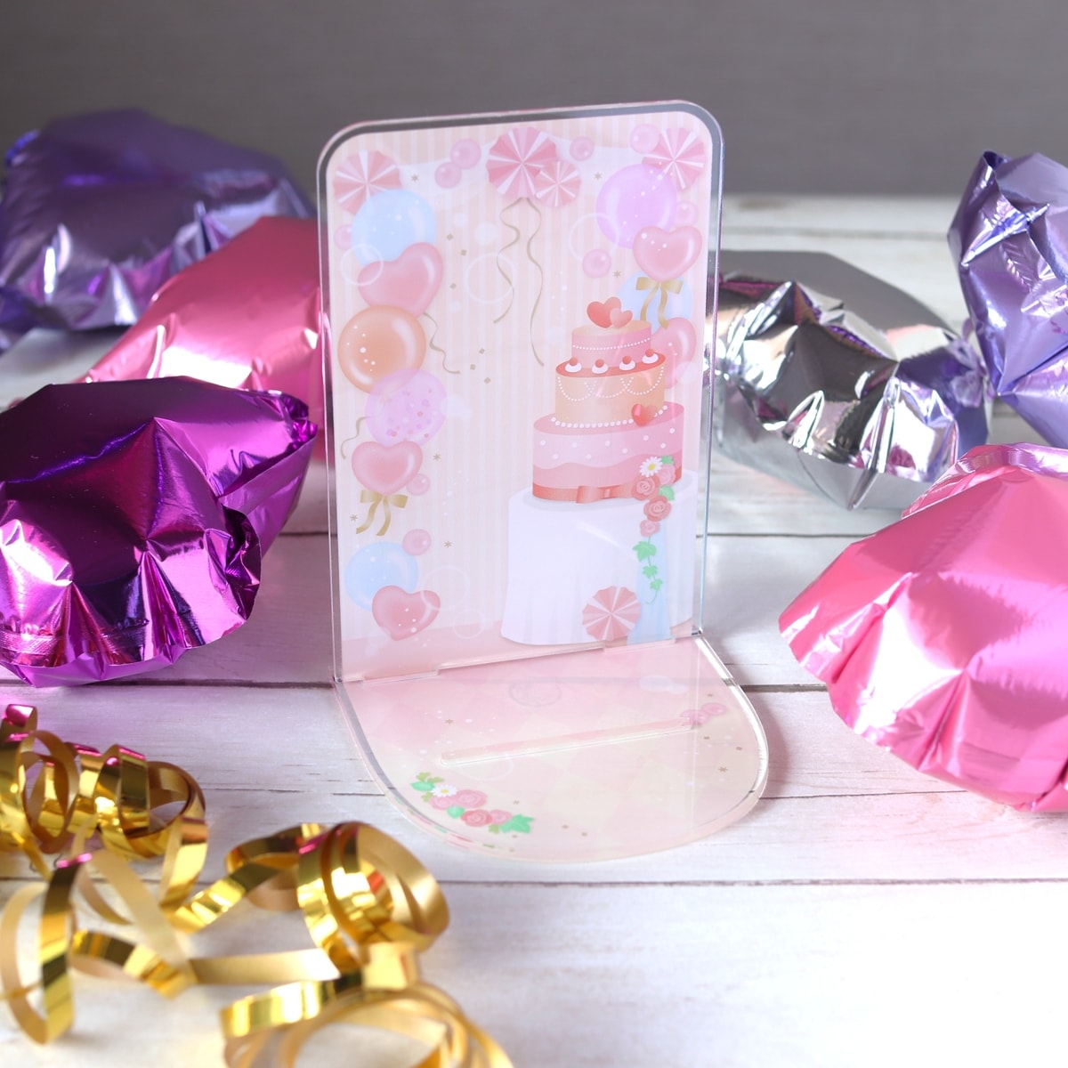 撮影用アクリルスタンド アクスタ 撮影背景 パーティー柄 322244