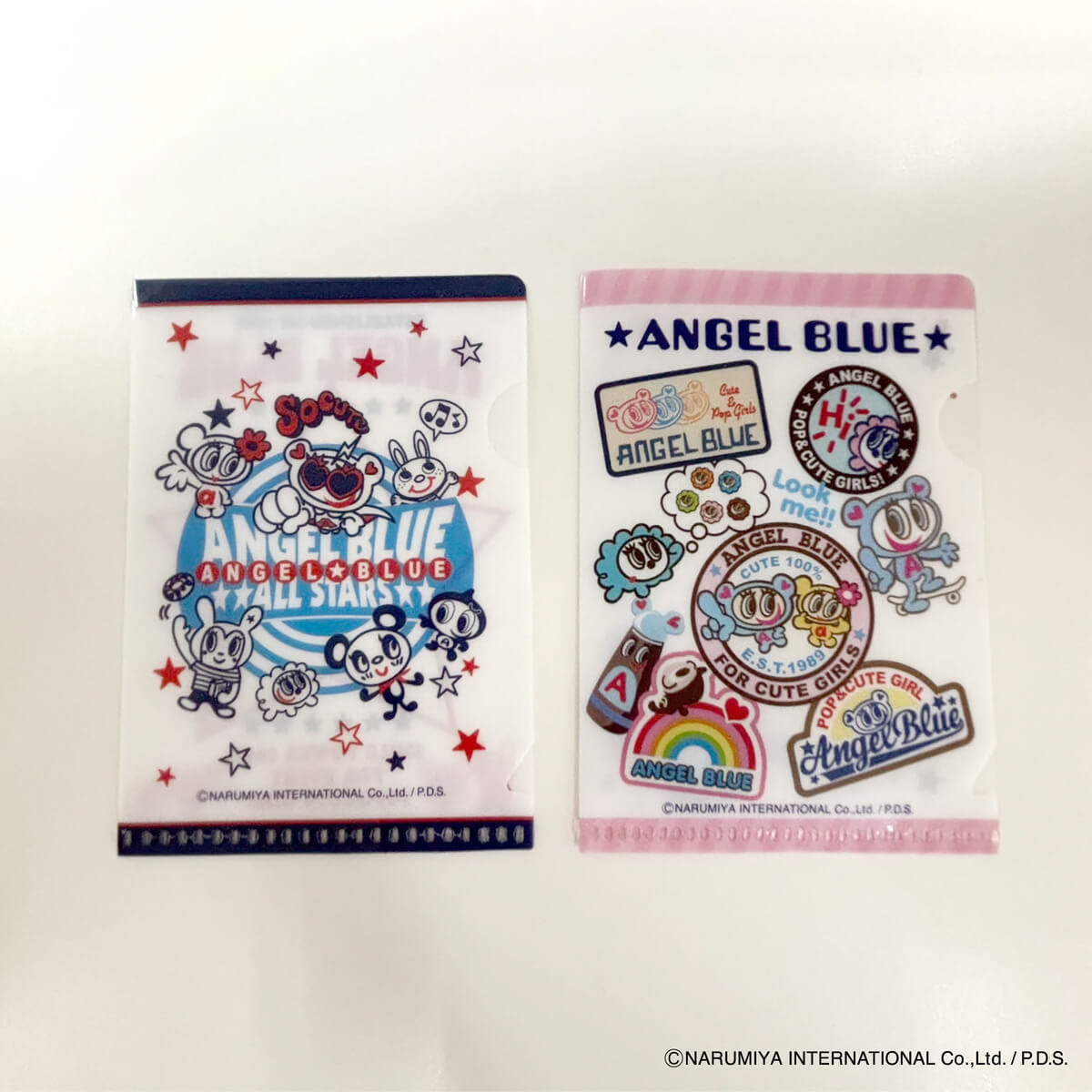 【OUTLET】ANGEL BLUE ミニクリアフォルダー2P 322652