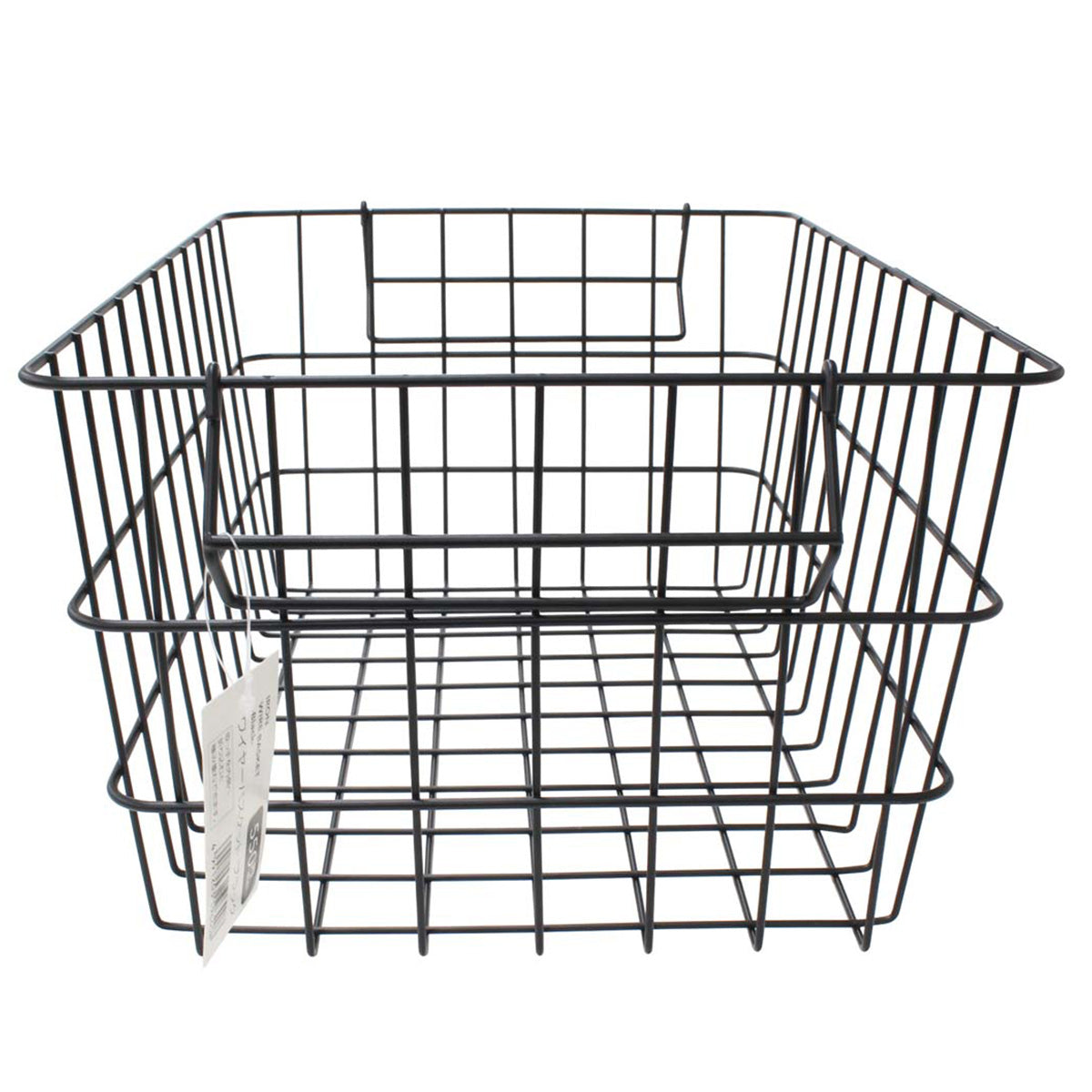 かご ワイヤーバスケット ブラック W37×D26×H18cm  322752
