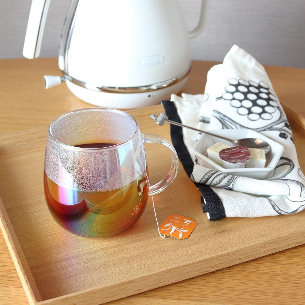 ガラスマグカップ 耐熱オーロラガラスマグ 約450ml 323026