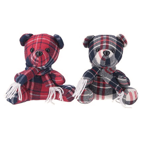 【OUTLET】ぬいぐるみ くま 15cm チェック 323115