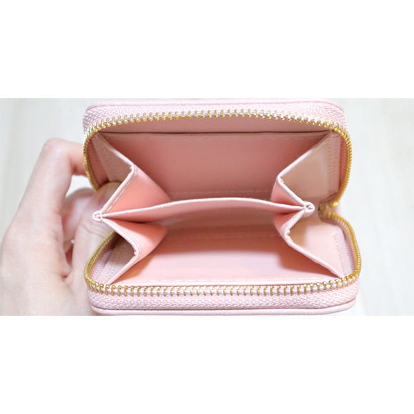 財布 ミニ レディース 小銭入れ コンパクト スクエア財布ミニ ブラック アイボリー 10.5x8.5x2.5cm 323459