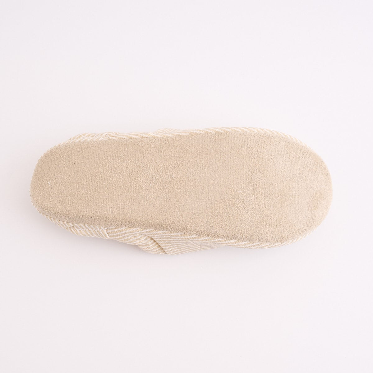 【OUTLET】バブーシュ スリッパ ルームシューズ モロッコ風 室内 来客用 ストライプ (ブルー・アイボリー) 26cm 323746