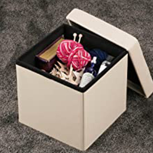 【WEB限定】スツール 収納 収納付き ボックス おしゃれ ブラック 34x34x33cm 323972