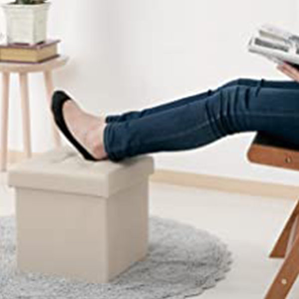 【WEB限定】スツール 収納 収納付き ボックス おしゃれ ホワイト 34x34x33cm 323973