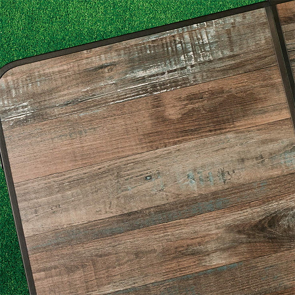 【WEB限定】アウトドアテーブル 武田コーポレーション ローテーブル アルミ 折りたたみ ヴィンテージ調 木目調 FT20-5634 56×34×24cm 324011