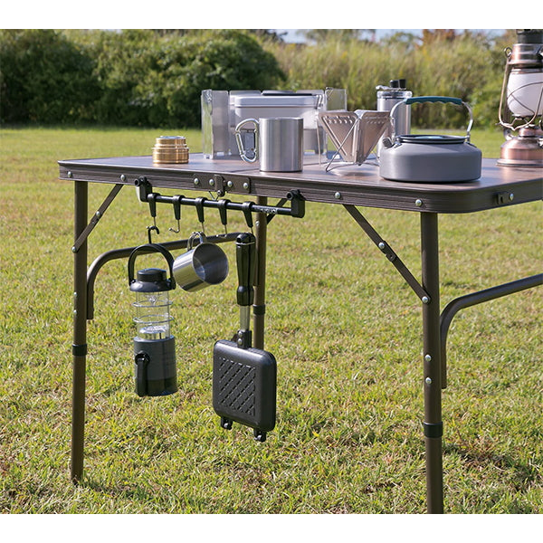 【WEB限定】武田コーポレーション テーブル用・フックポール・取り付け ブラック 36×3×9.5cm TFP22-65 324013