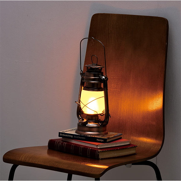 【WEB限定】ランタン led LED 災害用 電池式 武田コーポレーション ブラウン 14.5×11.5×25cm レトロランタン25 324014