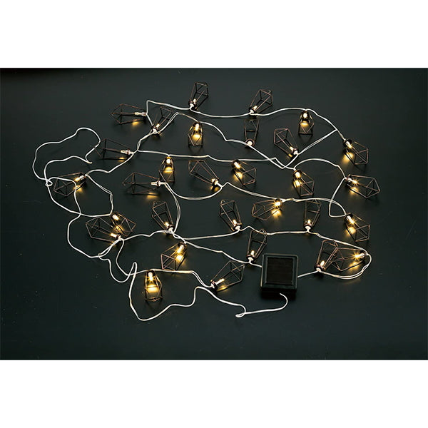 【WEB限定】 ストリングライト 武田コーポレーション ソーラー 自動点灯 ソーラーキャンプ クリスタル SCCR22-30 324017