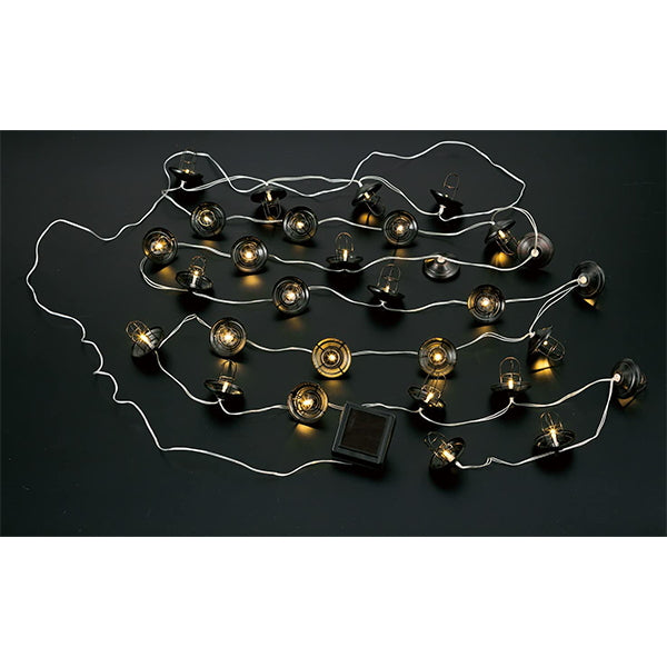 【WEB限定】ストリングライト 武田コーポレーション ソーラー LED 20球 充電池 キャンプライト ソーラーパネル SCL22-20 324018