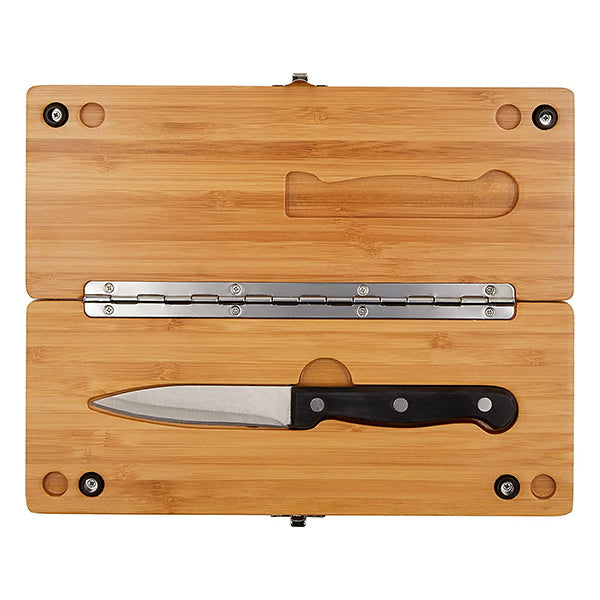 【WEB限定】まな板ナイフセット アウトドア 武田コーポレーション コンパクトナチュラル 25.6×20×1.7cm CCB-256200 324021