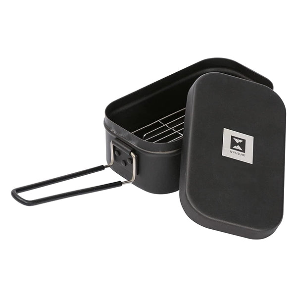 【在庫限り】【WEB限定】武田コーポレーション メスティン 1.5合 網付き 17.5×9.7×7.3cm ブラック NSMS-RC15 324024 324024