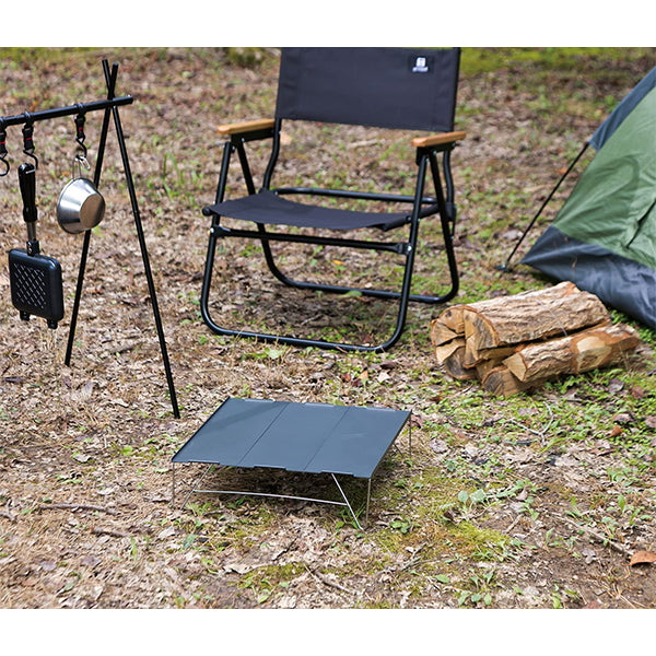 【WEB限定】アウトドアテーブル 武田コーポレーション アルミ グレー 35×25×10cm アルミボードテーブル 2タイプ ABT22-3TP 324066