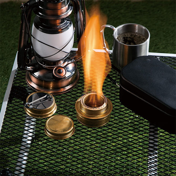 【WEB限定】アルコールストーブ 調整蓋付 バーナー 武田コーポレーション ゴールド 7.5×7.5×5cm ALS21-GD 324069