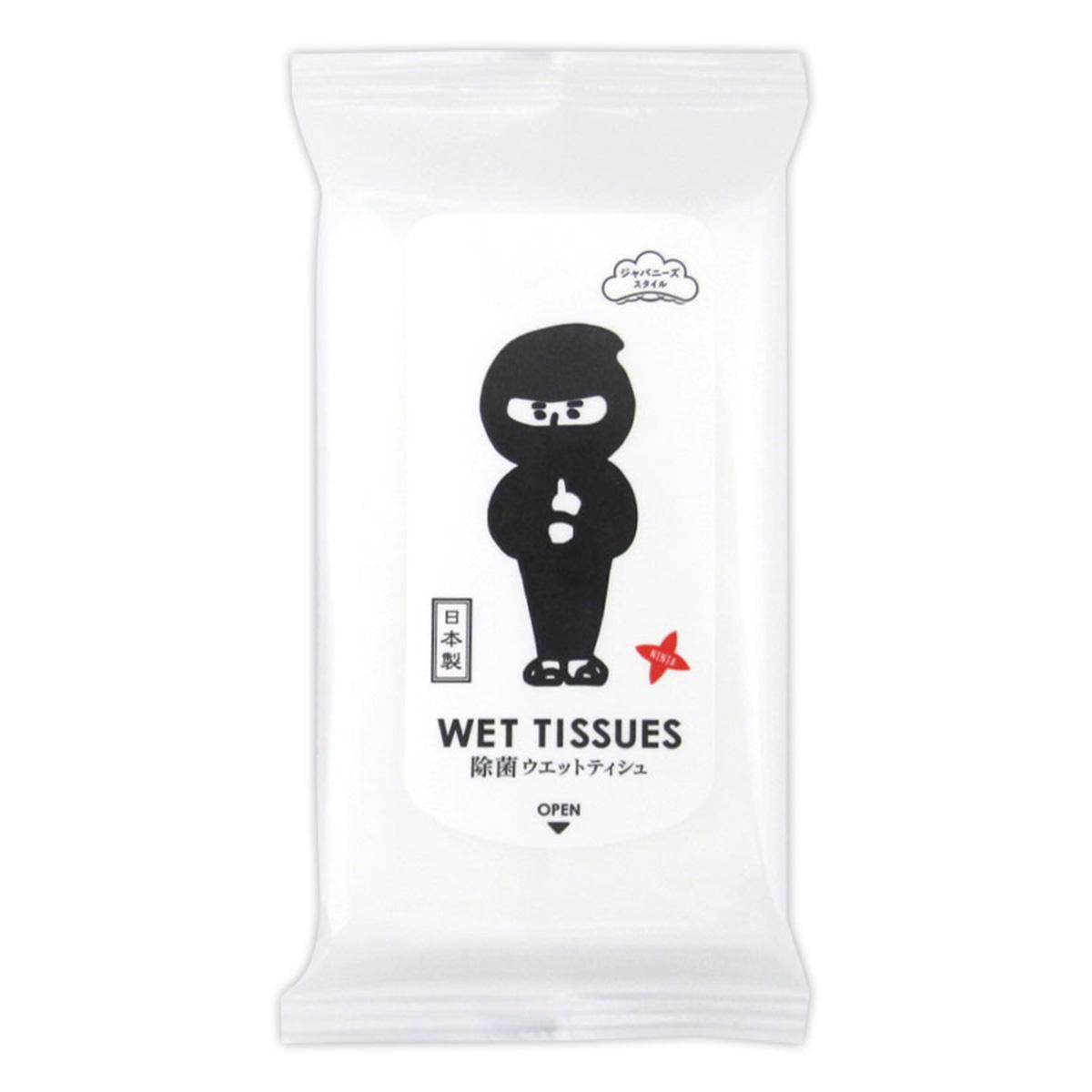 99%除菌ウエットティシュ携帯用 ジャパニーズスタイル10枚 325923