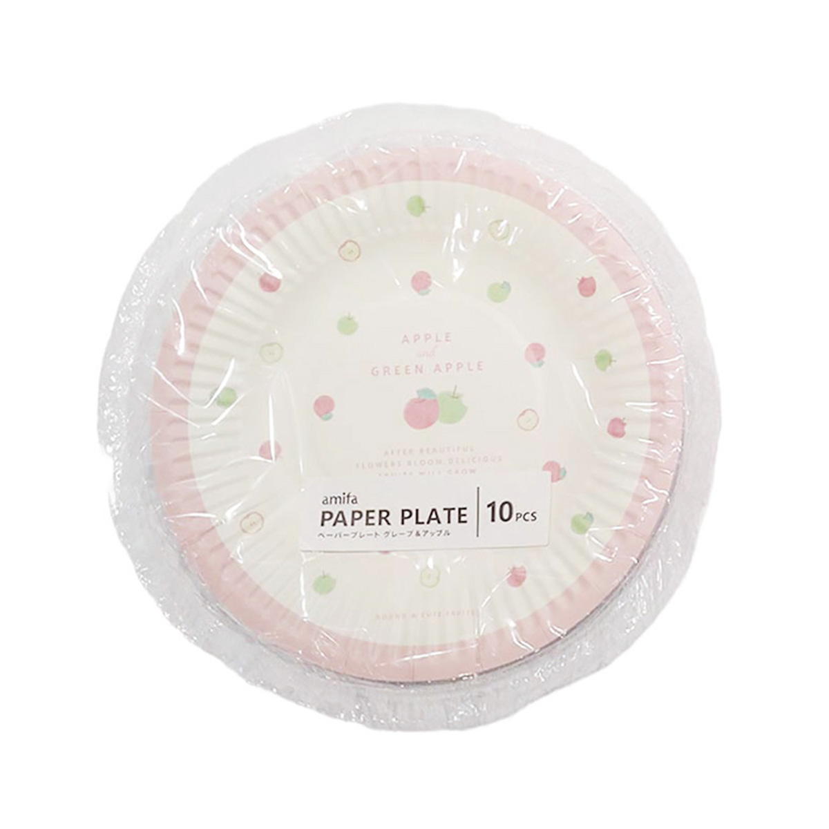 【OUTLET】ペーパープレート 10P グレープ&アップル 325992