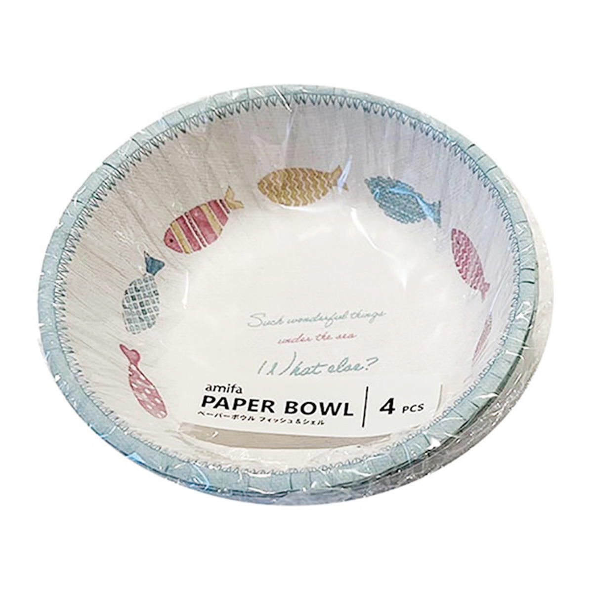 【在庫限り】ペーパーボウル 4P フィッシュ&シェル 326001