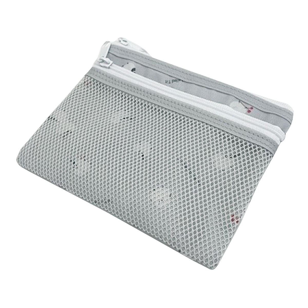 ダブルファスナーポーチ シマエナガ柄 327207