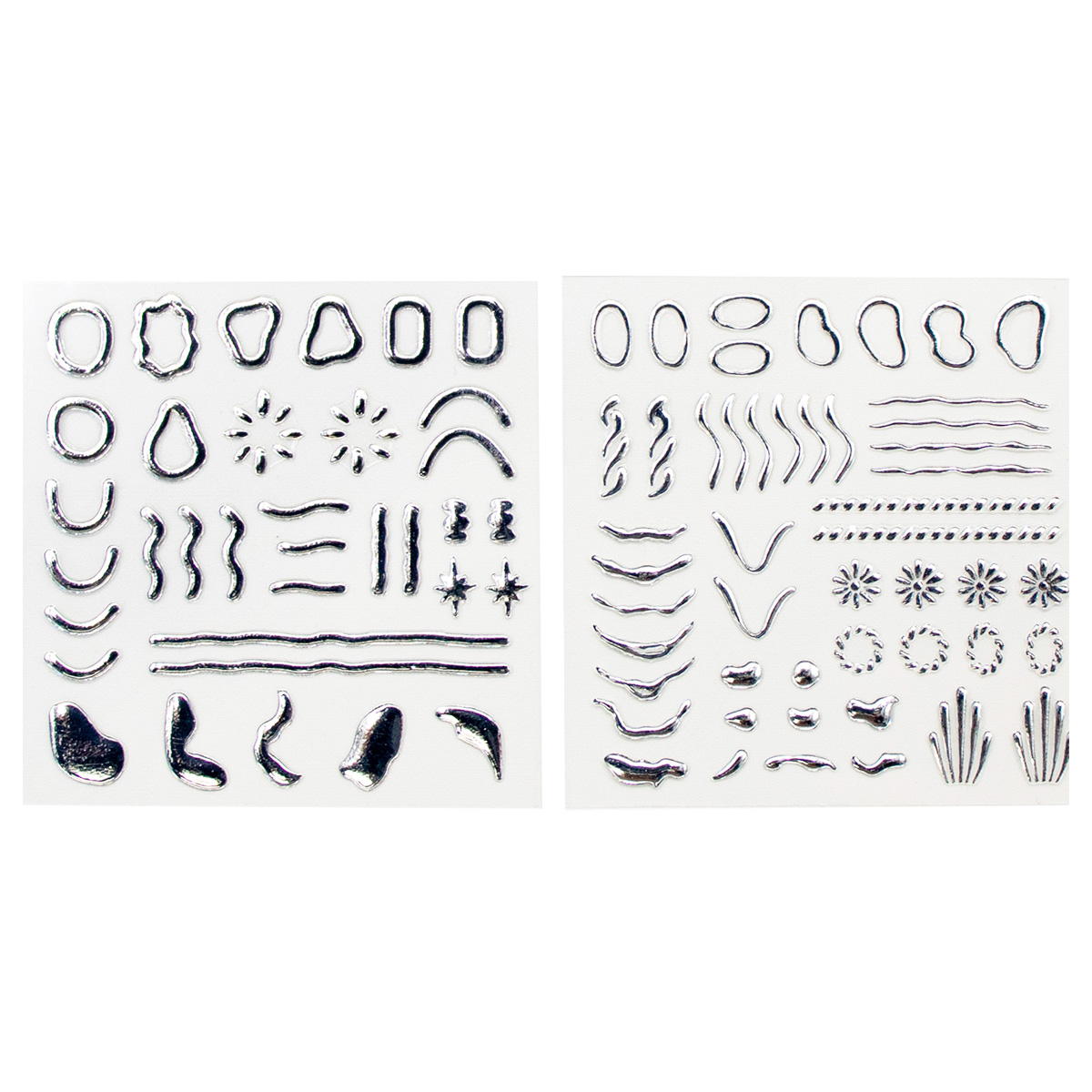 ポイントネイルシール シルバー 327213