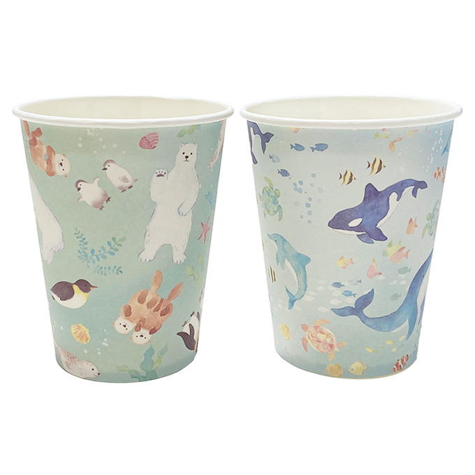 ペーパーカップ 260ml 15P アクアリウム 327824