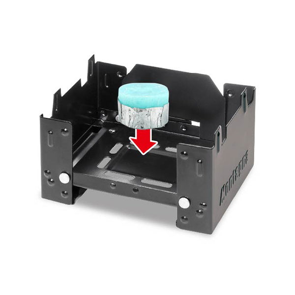 【WEB限定】ポケットストーブ ミニコンロ ハック Montagna モンターナ アウトドア 折りたたみ 焚火台 キャンプ HAC3025 328505