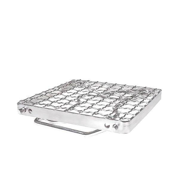 【WEB限定】グリルスタンド クッカースタンド Montagna モンターナ アウトドアグリルスタンド 五徳 シルバー W25×D18×H12cm HAC2891 シルバー 328528