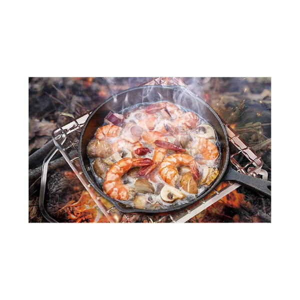 【WEB限定】グリルスタンド クッカースタンド Montagna モンターナ アウトドアグリルスタンド 五徳 シルバー W25×D18×H12cm HAC2891 シルバー 328528